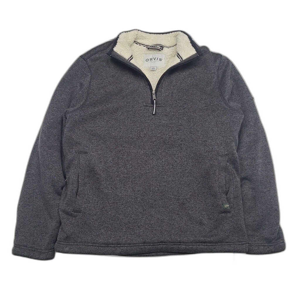 Orvis Quarter Zip Sherpa lined Pullover Shirt